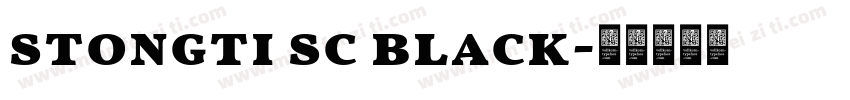 stongti sc black字体转换